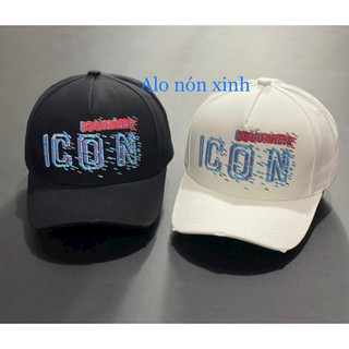 Nón kết mũ lưỡi trai ICON DSQUARED2 nam nữ hàng chính hãng, logo thêu nổi ảnh thật 100%