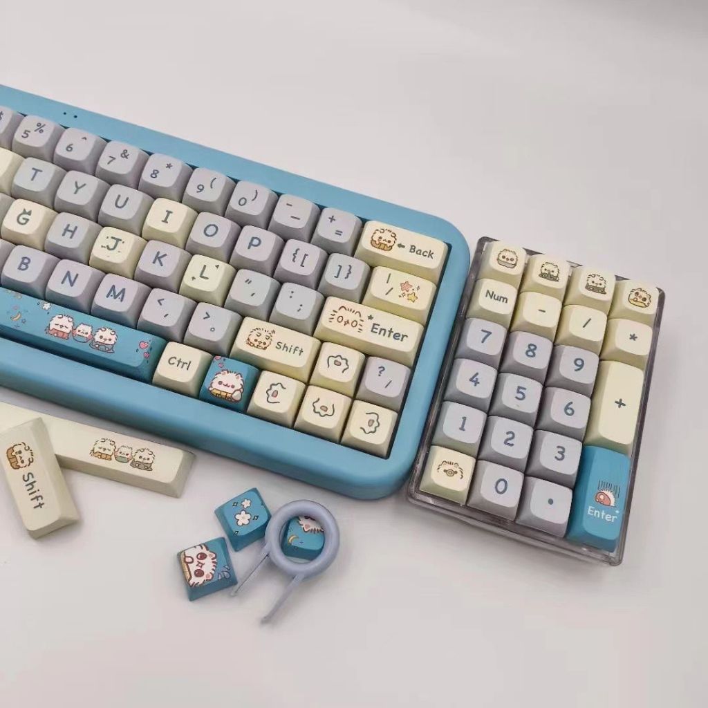 Keycap PBT - Baby Cat chiều cao XDA 140 nút dành cho phím cơ