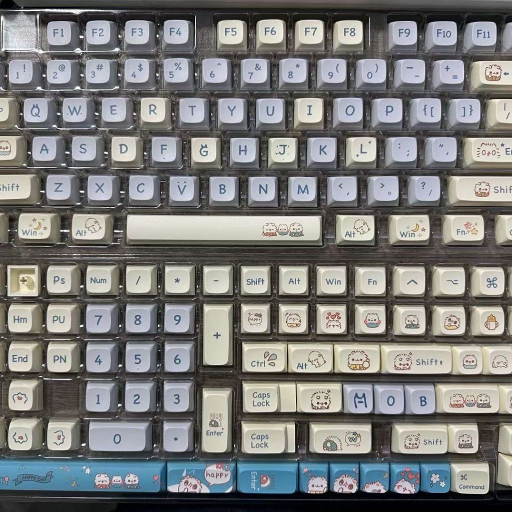 Keycap PBT - Baby Cat chiều cao XDA 140 nút dành cho phím cơ