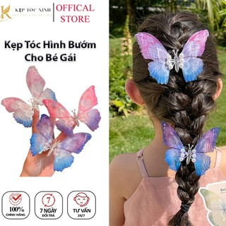 Kẹp tóc hàn quốc hình bướm - kẹp bím tóc siêu xinh cho bé gái
