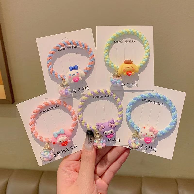 Dây Cột Tóc, Đeo Tay SANRIO Charm Hoạt Hình Dễ Thương