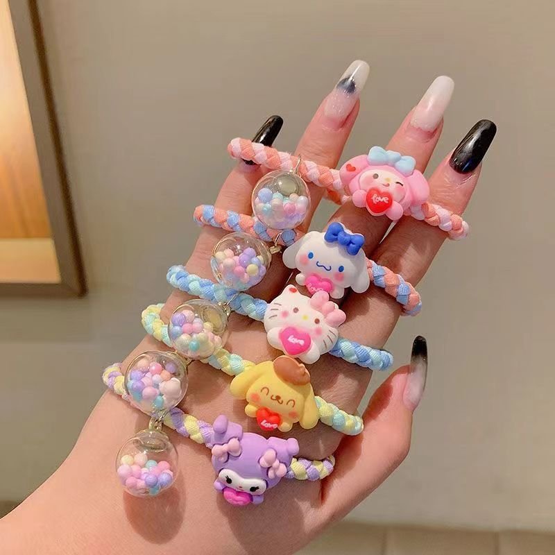Dây Cột Tóc, Đeo Tay SANRIO Charm Hoạt Hình Dễ Thương