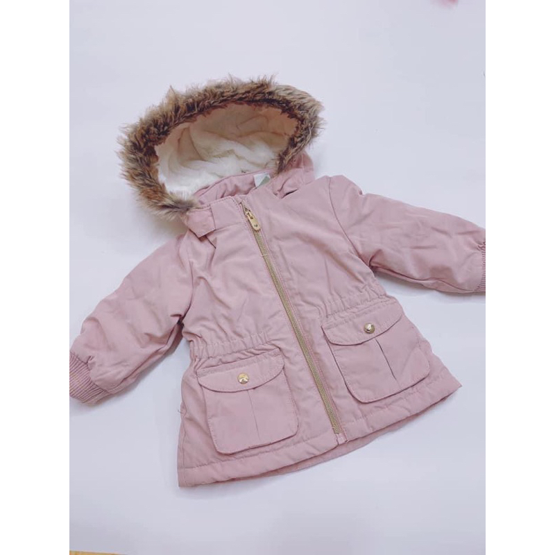 áo parka Hồng/nâu cho bé [HM Authentic ]