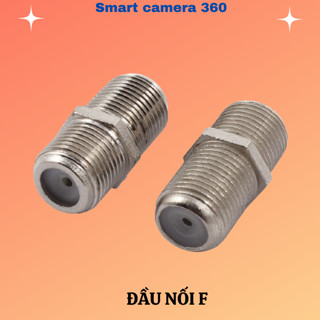 Đầu Jack nối F-F dùng cho cáp RG6, tivi truyền hình, chảo, camera