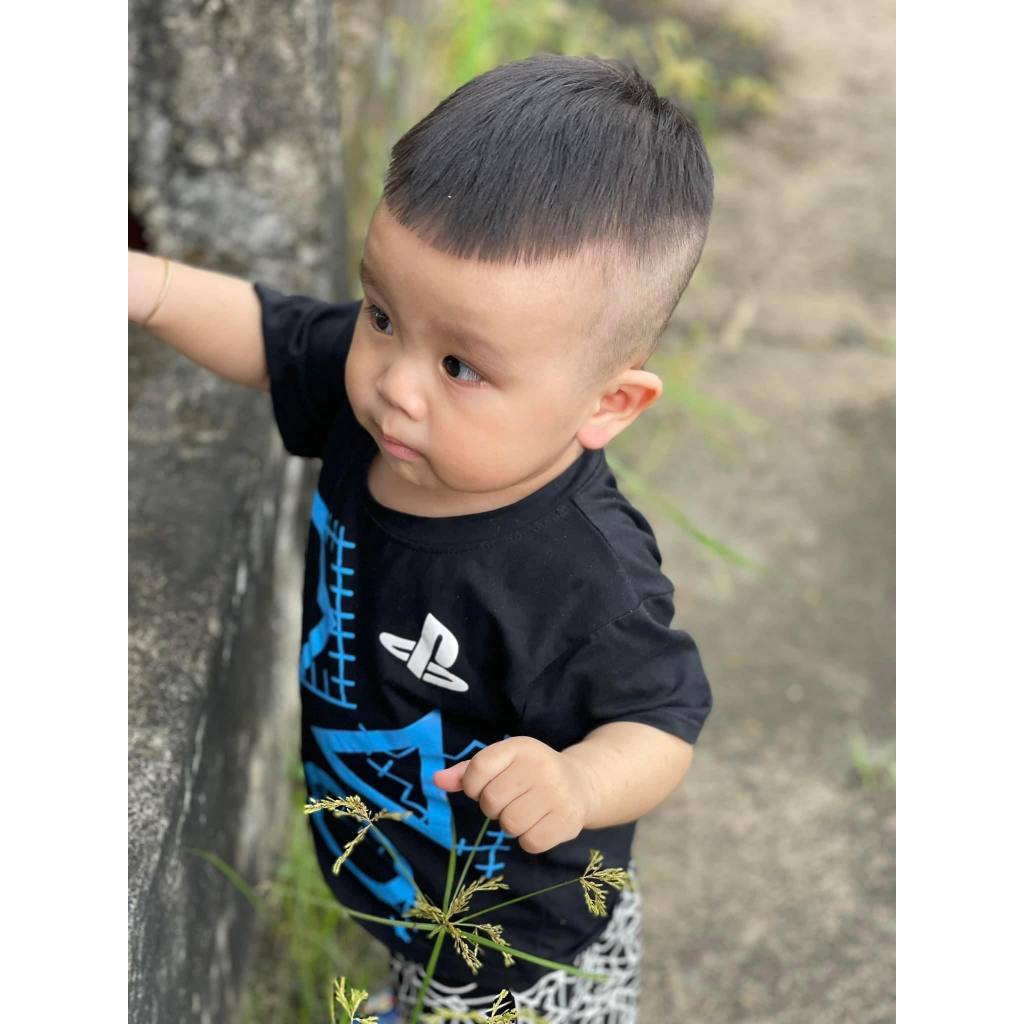 Set 2 Bộ Thun Cotton Co Giãn Họa Tiết Cho Bé Trai