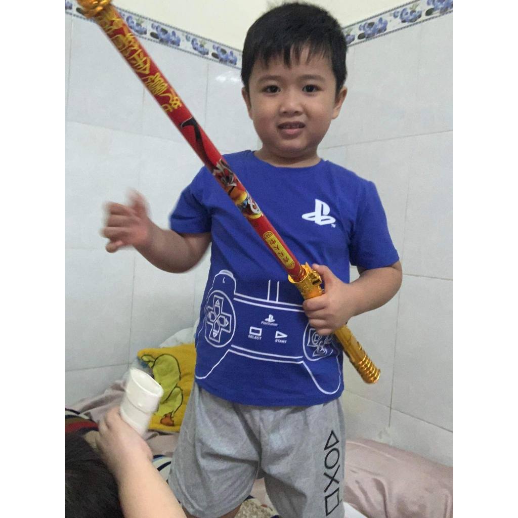 Set 2 Bộ Thun Cotton Co Giãn Họa Tiết Cho Bé Trai