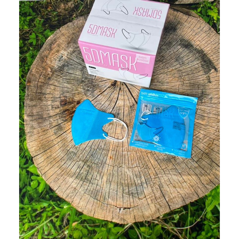 Khẩu trang 5D Mask Nam Khánh 3 lớp hàng cao cấp chống tia UV và khói bụi