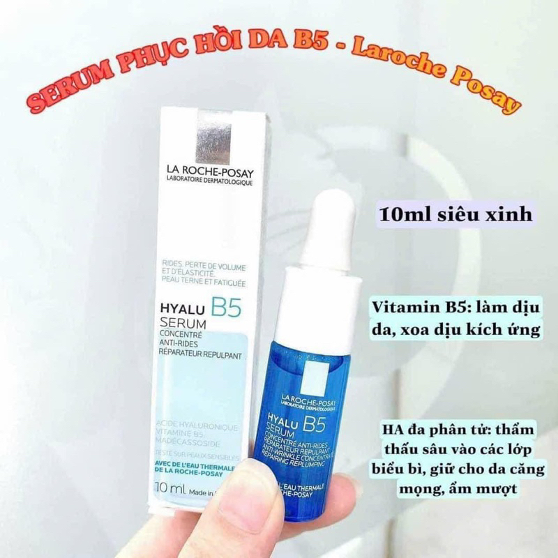 Tinh chất phục hồi da La Roche Posay Hyalu B5 Serum/Cicaplast B5 Ultra Repair Serum