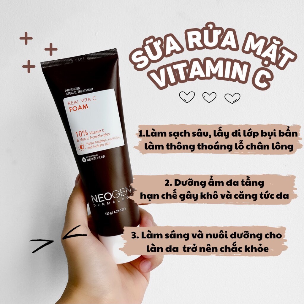 Sữa Rửa Mặt Neogen Real Vita C Foam 120g