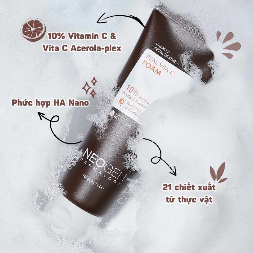 Sữa Rửa Mặt Neogen Real Vita C Foam 120g