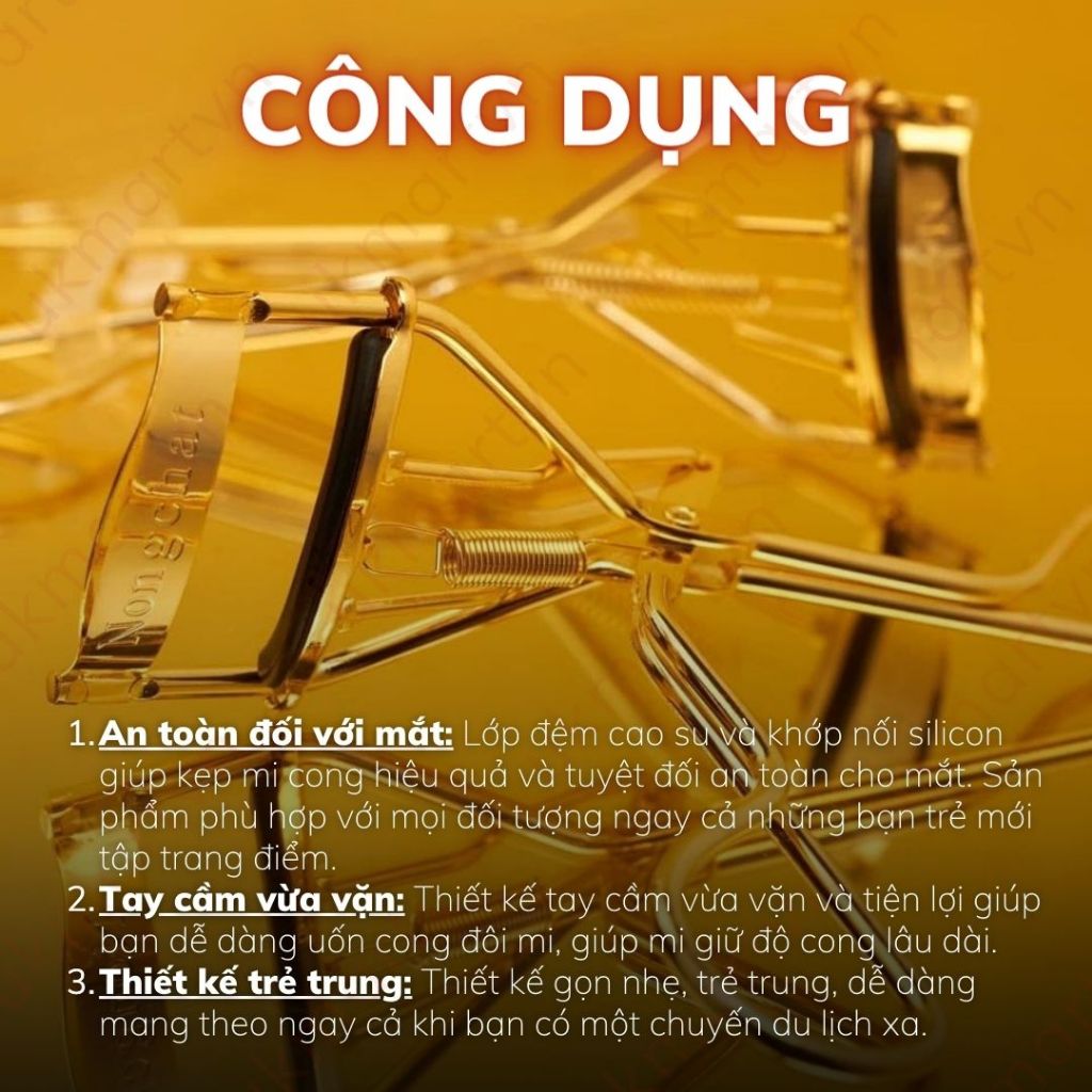 Kẹp Bấm Mi Nongchat EyeLash Curler Uốn Mi Cong