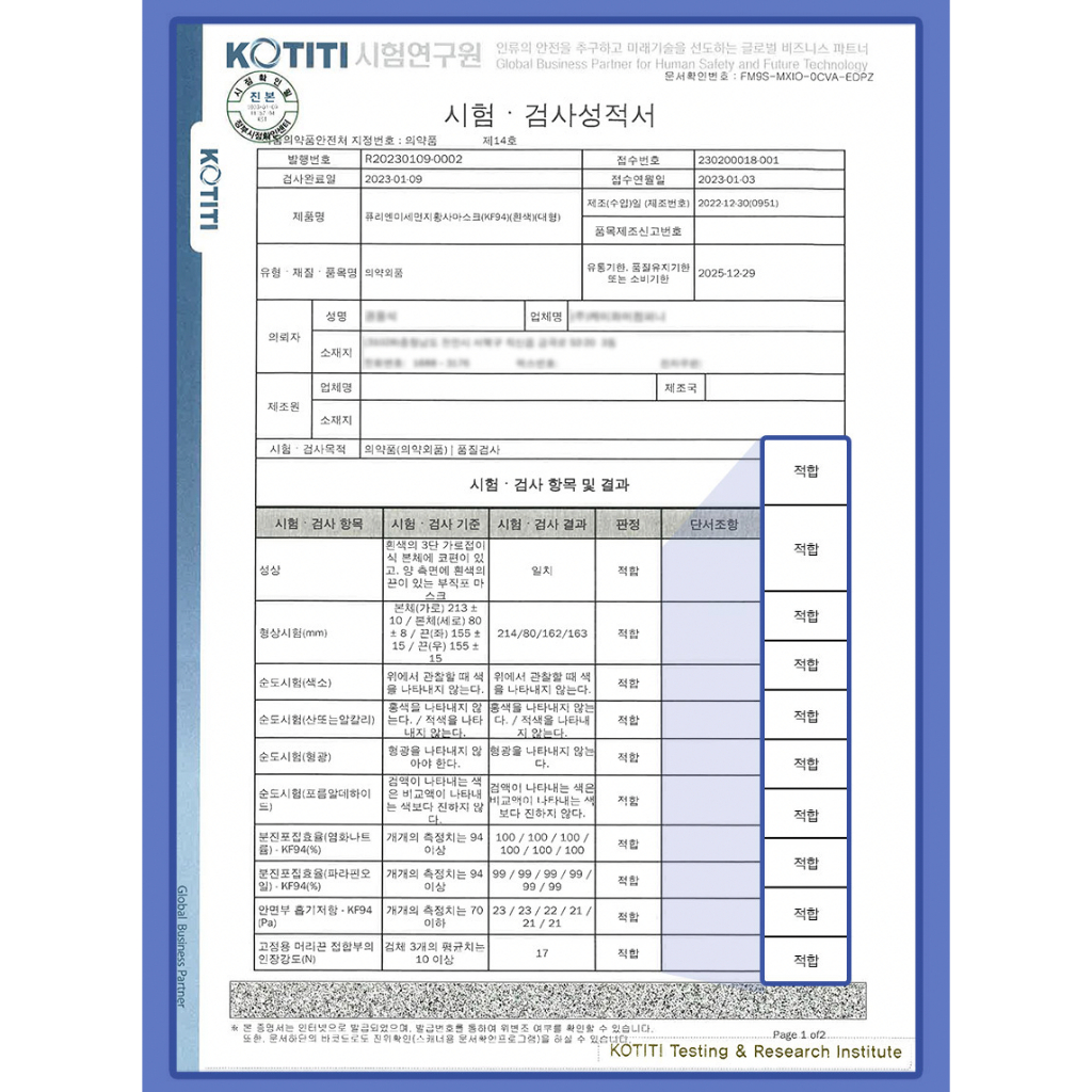 Khẩu trang FURIEN KF94 Korea Filter