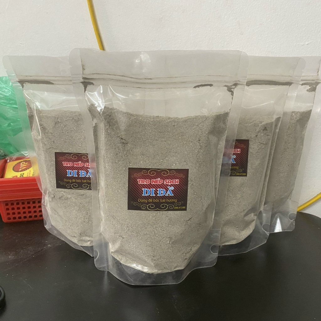 Tro nếp bốc bát hương DI ĐÀ - Tro sạch thơm thay bát nhang - 280gram