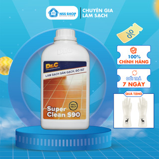 Dung dịch super clean s90 tẩy làm sạch sàn gạch, đồ sứ can 1 lít - s90 - 1000ml
