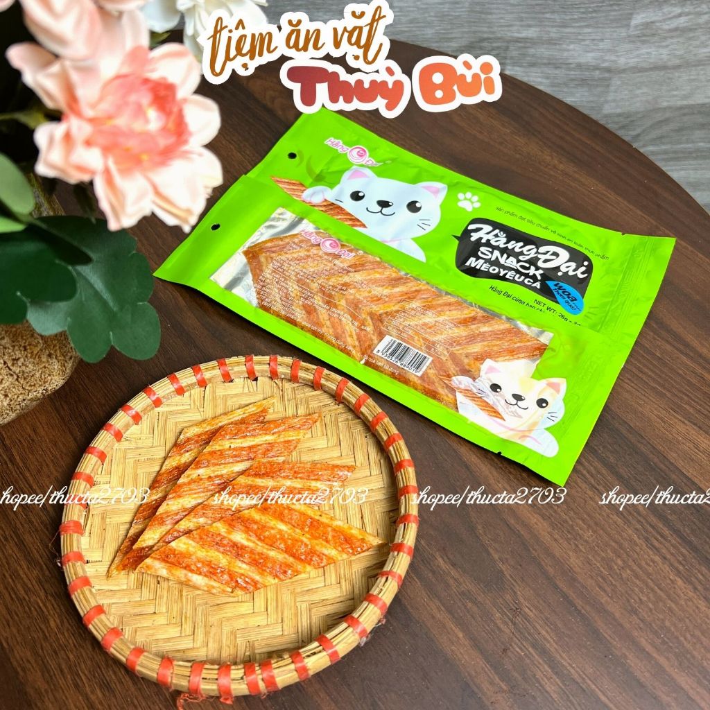 Bịch 30 Gói Snack Hằng Đại Mèo Yêu Cá Cay Đặc Biệt