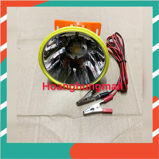 Đèn pin đội đầu Điện Áp 12v 80W dùng bình ắc quy ánh sáng vàng