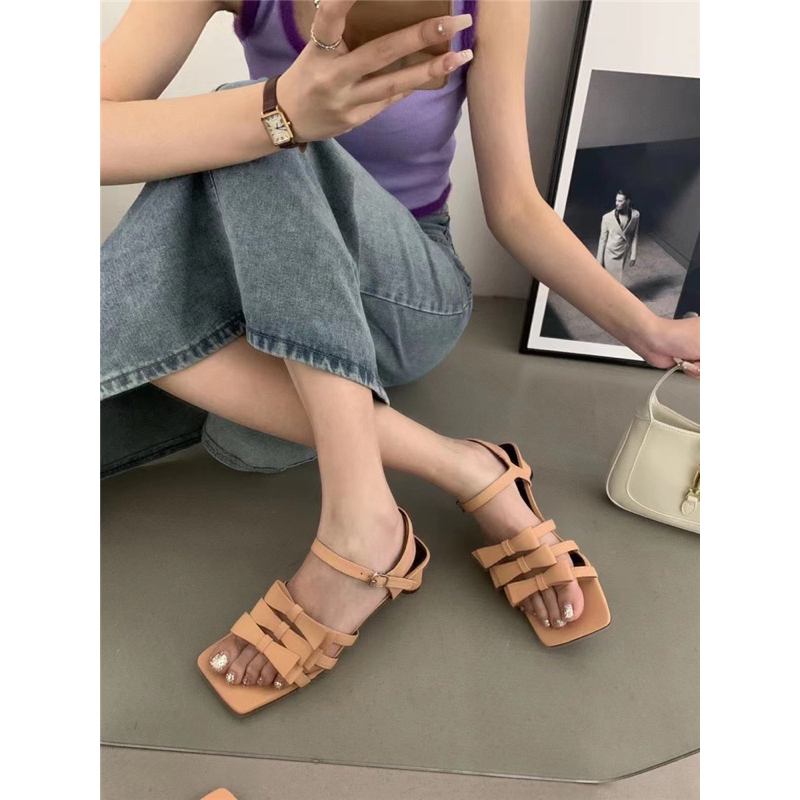 Cao got sandal 3P got tròn tam nơ