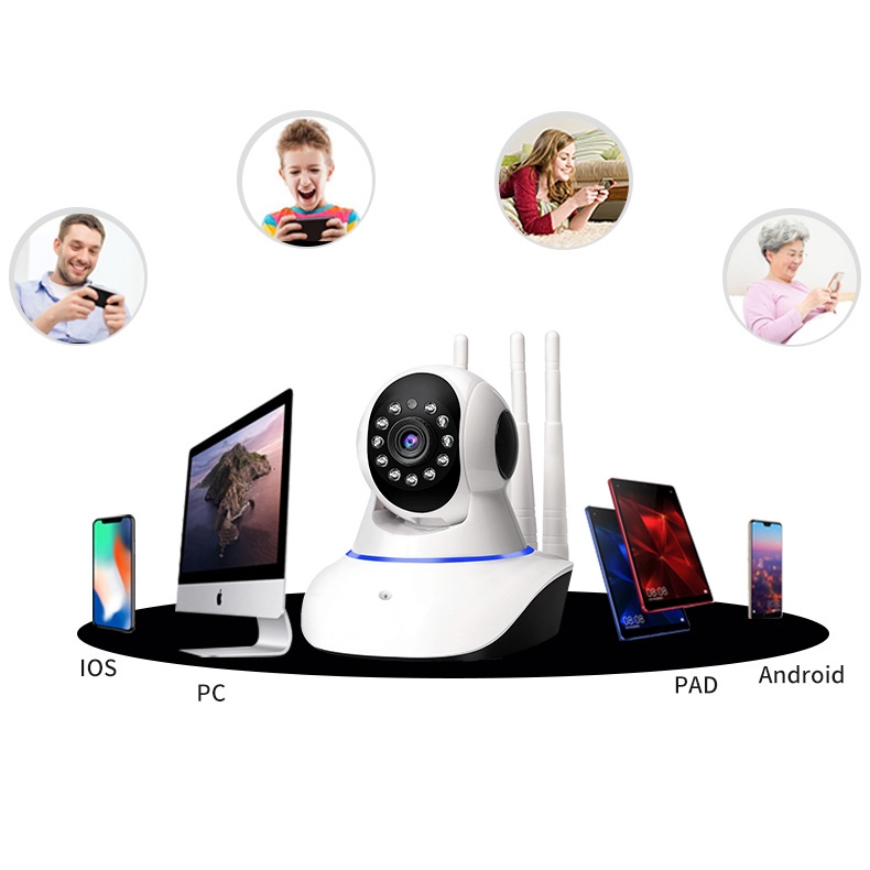 Camera Wifi Không Dây Yoosee 3 Râu FULL HD Hình Ảnh Sắc Nét, Xoay 360 Độ - Bảo Hành 12 Tháng