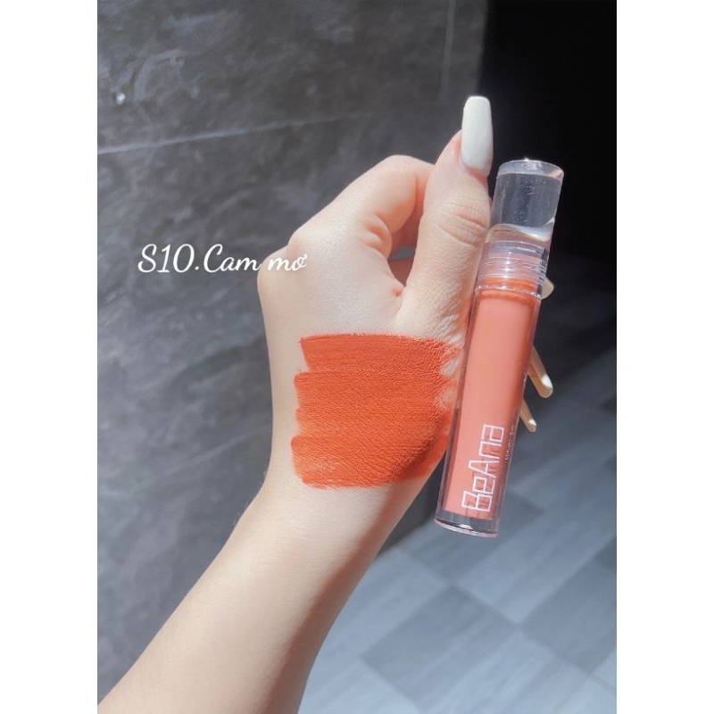Son cam mơ son cam sữa, son cam nude, son cam hô, son kem lì lâu trôi chính hãng son BeAna chất son siêu mềm, mướt môi