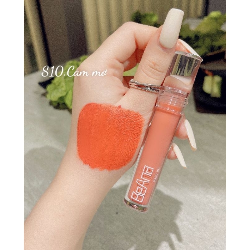 Son cam mơ son cam sữa, son cam nude, son cam hô, son kem lì lâu trôi chính hãng son BeAna chất son siêu mềm, mướt môi