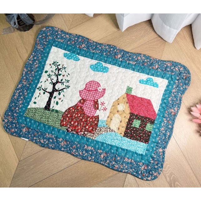 COMBO 02 chiếc Thảm lau chân vải cotton vintage xinh yêu 40*60cm *** rẻ nhất shopee