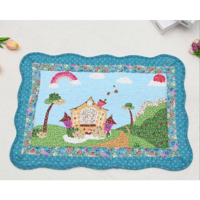 COMBO 02 chiếc Thảm lau chân vải cotton vintage xinh yêu 40*60cm *** rẻ nhất shopee