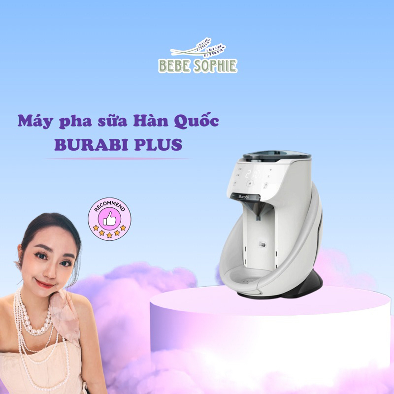 [CHÍNH HÃNG] Máy pha sữa cho bé Burabi Plus (30-70 độ),bh 1 đổi 1 trong 3 tháng