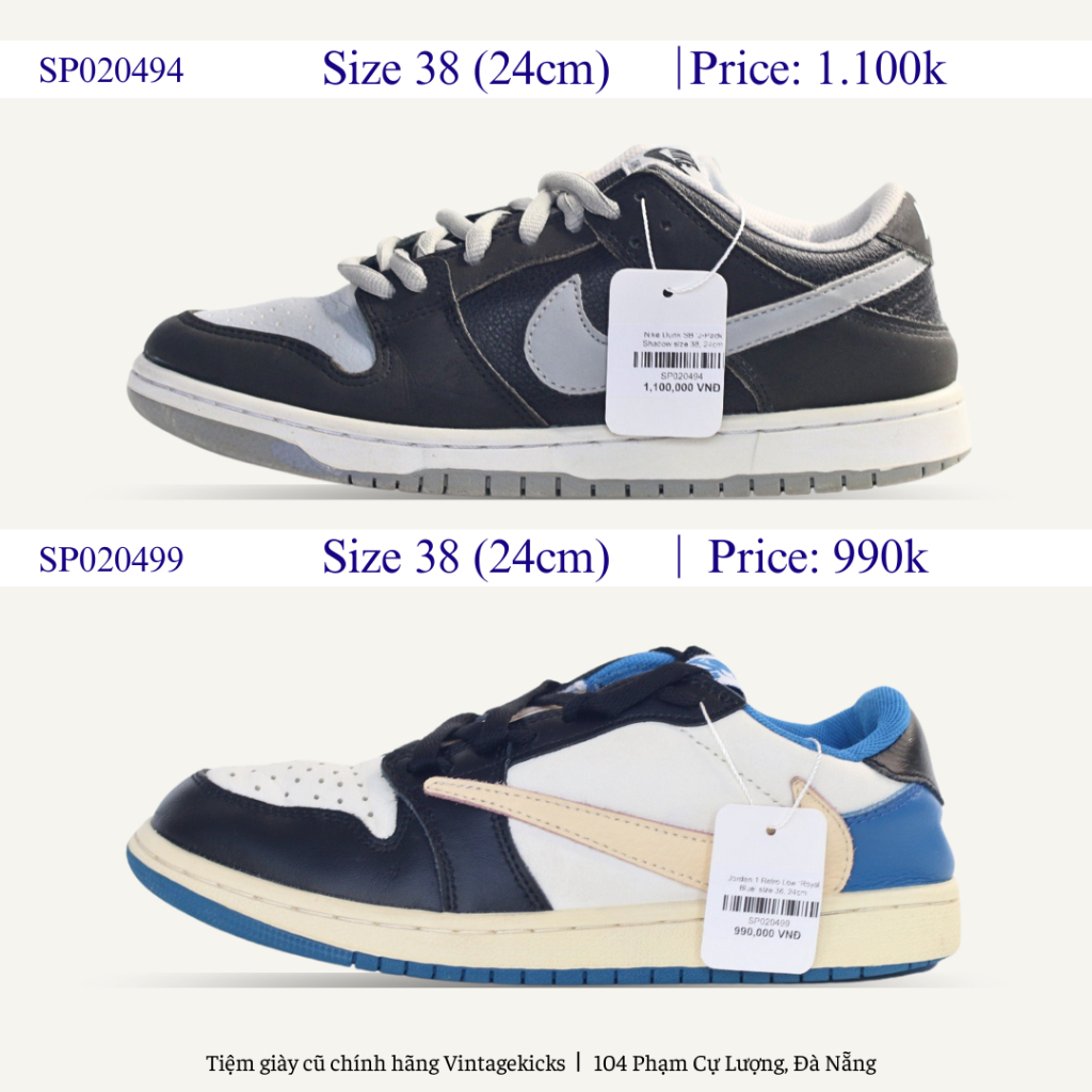 Giày 2hand thể thao Vintagekicks