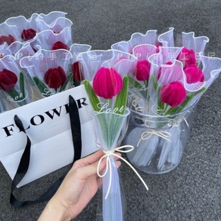  Hoa Tulip Kẽm Nhung, hoa hồng, hướng dương 1 bông xinh xắn tặng bạn gái, người yêu, thầy cô