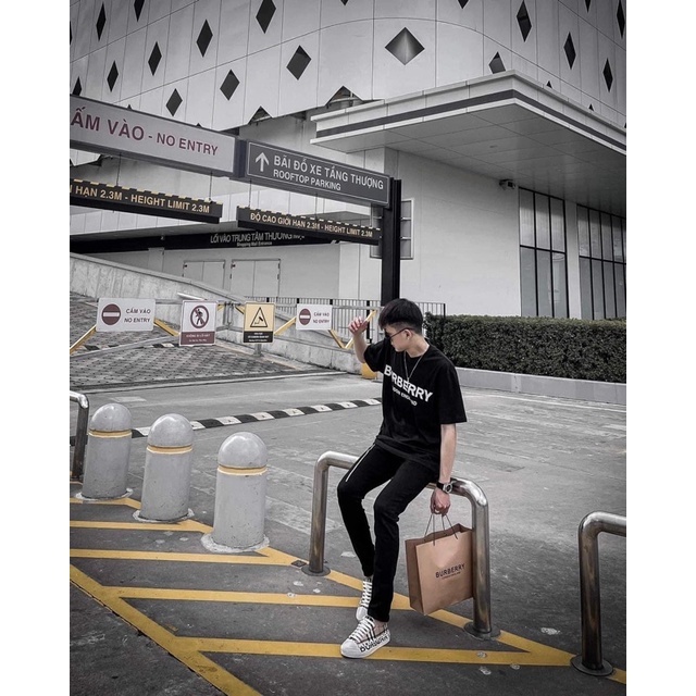 Quần jean bò Nam slimfit đen trơn thêu khoá zip chéo dọc đùi đơn giản basic phong cách đường phố hot trend 203