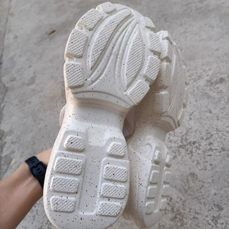 ORDER 🍃 ZR giày quai dán đế cao su mũi tròn viền 6cm 35-40