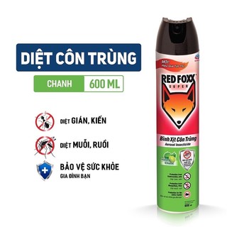 Bình xịt côn trùng red foxx - hương chanh .