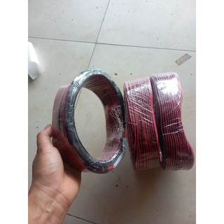 Dây điện đỏ đen 2×0.3 ,dây điện nối led (cuộn 100m)