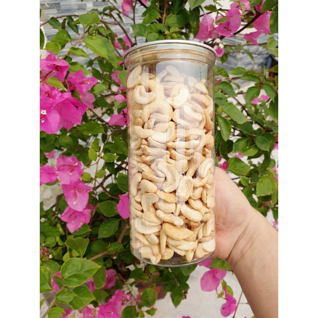 Hạt Điều Sữa/Hạt Điều Bể Đôi Sấy Nguyên vị Bình Phước Thơm Ngon Đậm Vị hũ 500g