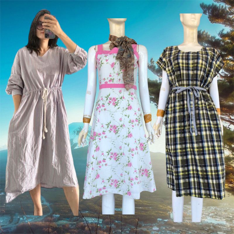 BST 19- Đầm nhật đầm dài đầm xoè đầm sơmi