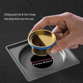 Bịt Miệng Cống Thế Hệ Mới -  Nắp Đậy Cống Thoát Nước Cho Sàn Nhà Bếp, Nhà Tắm, Ngăn Mùi Hôi, Chống Côn Trùng Bằng Đồng