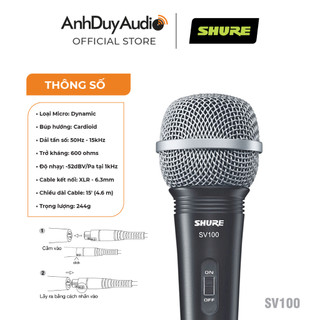 Micro SHURE SV100-X - Hàng Chính Hãng