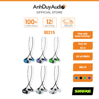 Tai nghe earphones Shure SE215 - Hàng Chính Hãng
