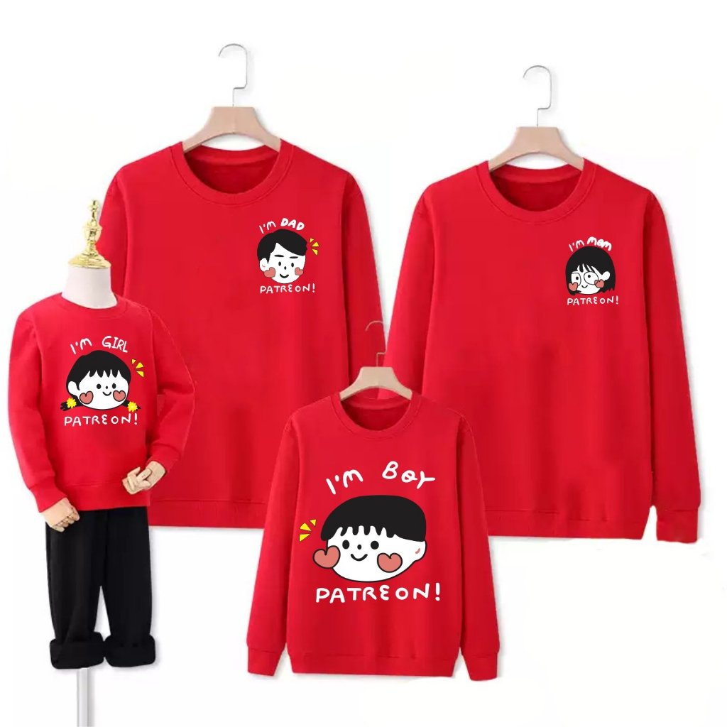 Áo đại gia đình thu đông ÔNG BÀ BỐ MẸ,  áo sweater thu đông gia đình 3/4/5/6 người