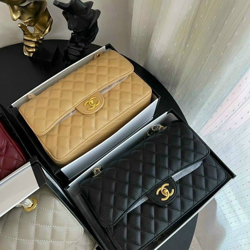 Túi cờ lát síc da hạ size 25 tag bạc và tag vàng full hộp