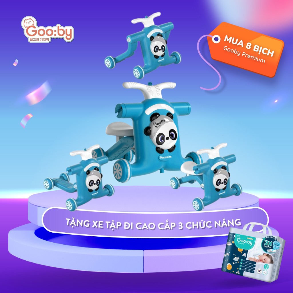 Tã/bỉm quần Gooby Premium - Chuyên gia bỉm đêm, chống trào đến 12h size M/L/XL/XXL cho bé từ 6kg - 24kg Umee Babycare