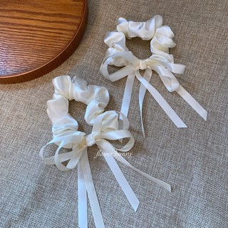 [CT05] Dây cột tóc scrunchies kiểu nơ dễ thương