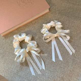 [CT05] Dây cột tóc scrunchies kiểu nơ dễ thương