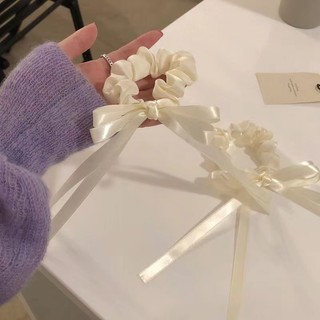 [CT05] Dây cột tóc scrunchies kiểu nơ dễ thương