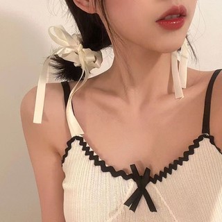 [CT05] Dây cột tóc scrunchies kiểu nơ dễ thương
