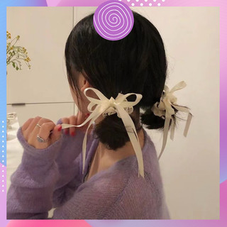 Dây cột tóc scrunchies kiểu nơ dễ thương