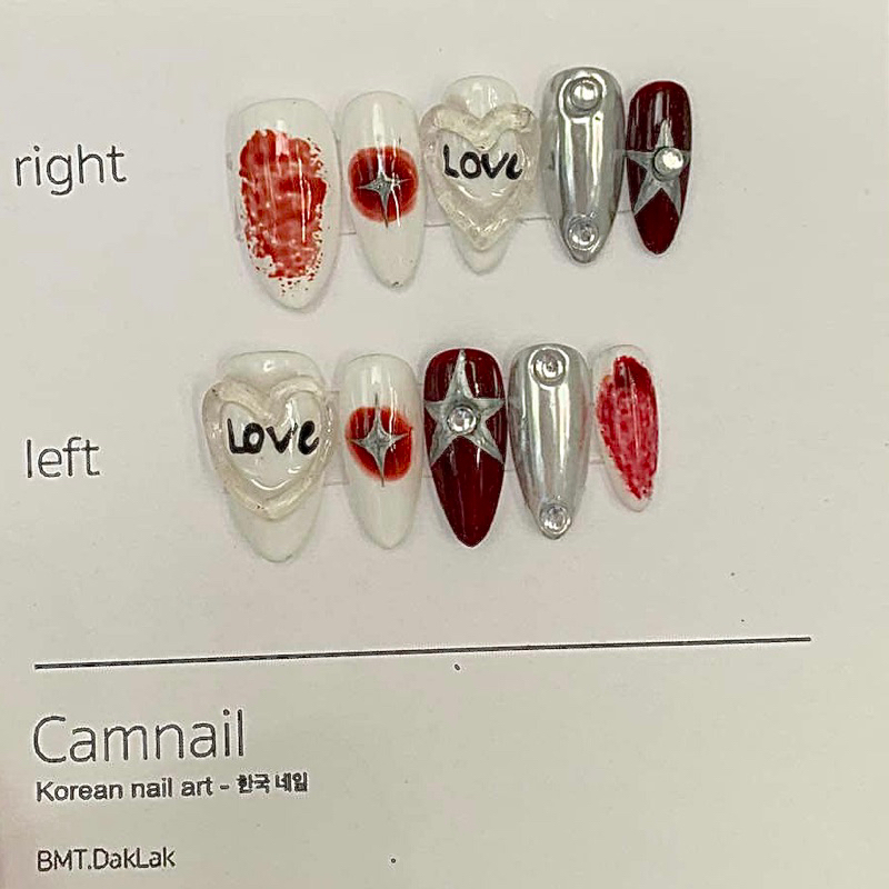 Nailbox thiết kế khách đặt dáng móng tay dài phối siêu ngầu siêu xinh