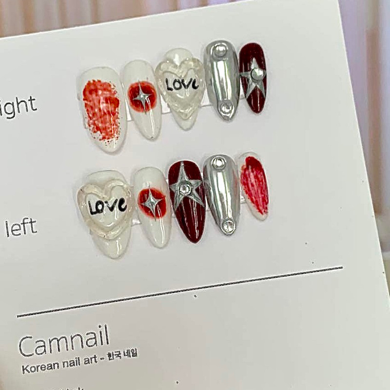 Nailbox thiết kế khách đặt dáng móng tay dài phối siêu ngầu siêu xinh