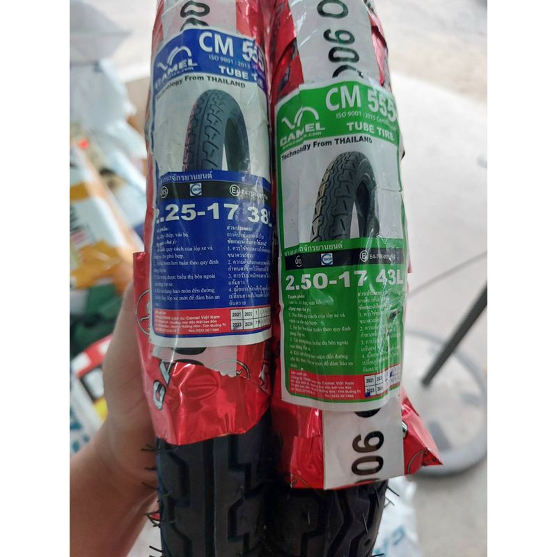 Vỏ lốp trước Dream-Wave Camel Thái - Trước sau cm-555