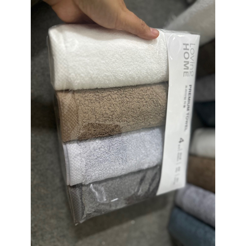 Set 4 khăn tắm xuất Hàn